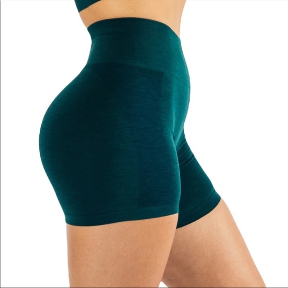 Alphalete Teal Amplify Shorts - Picture 3 of 6
